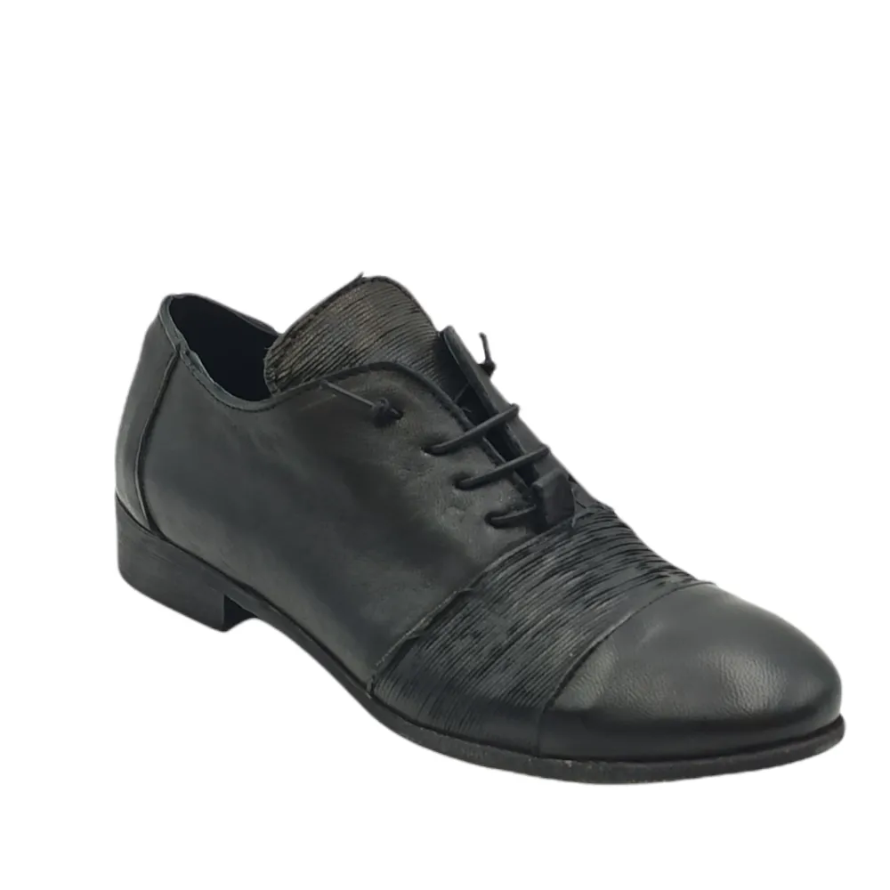 Scarpa stringata donna in pelle King of hearts 3410 TEXAS NERO