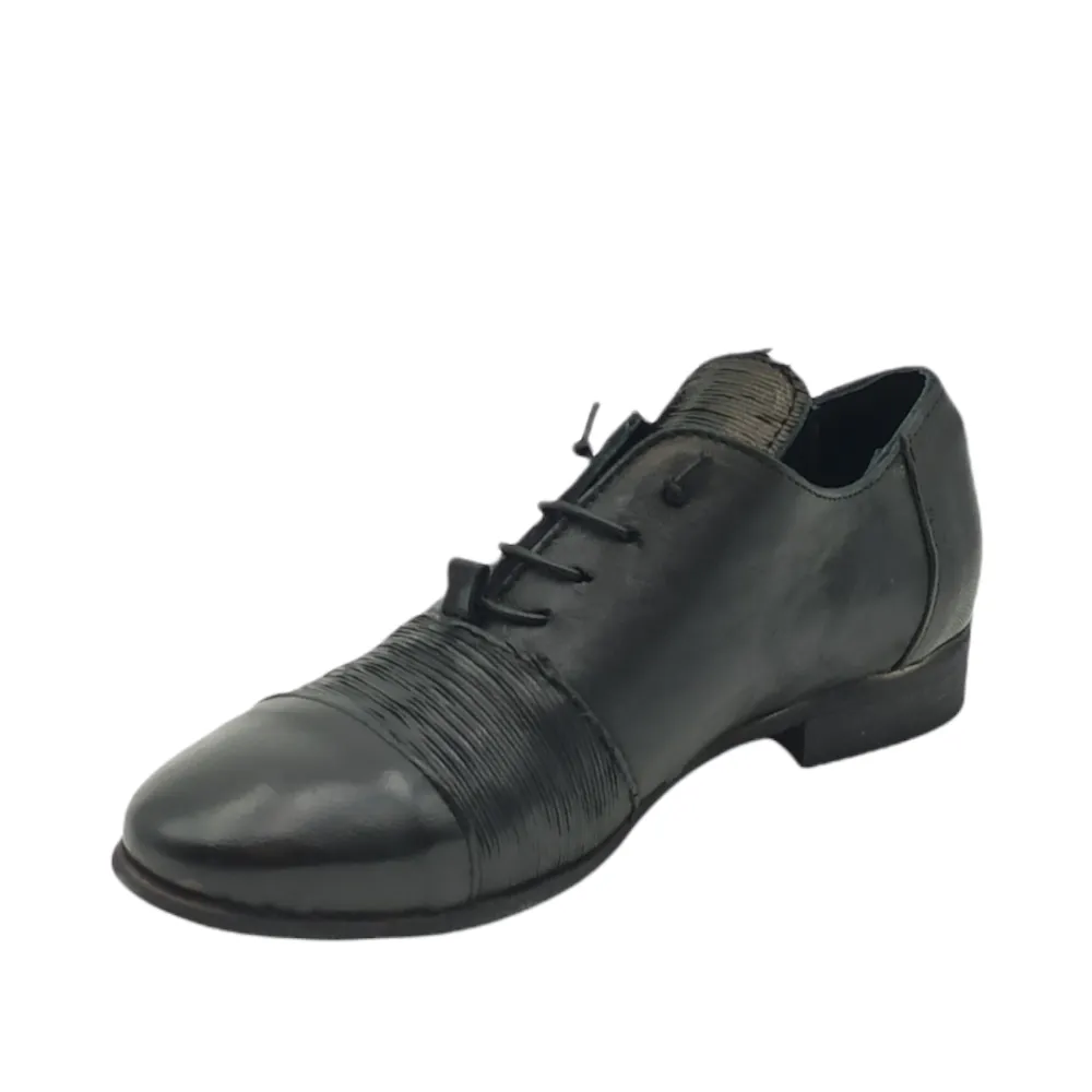 Scarpa stringata donna in pelle King of hearts 3410 TEXAS NERO