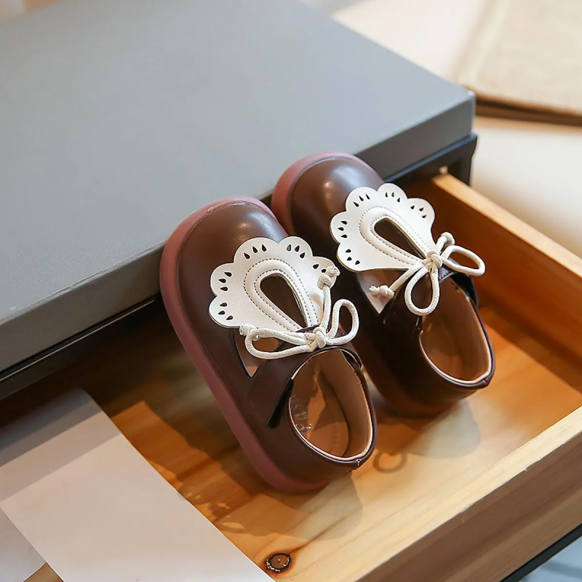 Scarpe da vacanza per ragazze Mary Janes di base Scarpe per bambini Appartamenti Scarpe casual antiscivolo per bambini Studenti