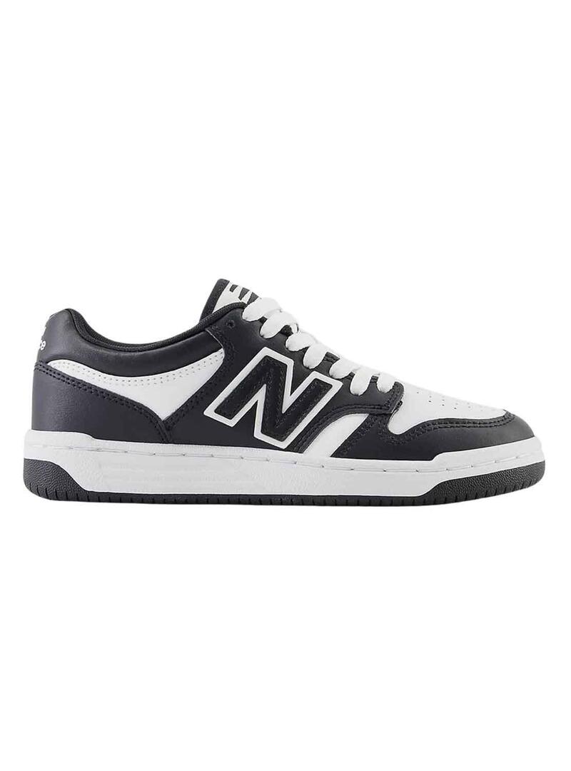 Scarpe New Balance 480 Bianche e Nere per Bambini.