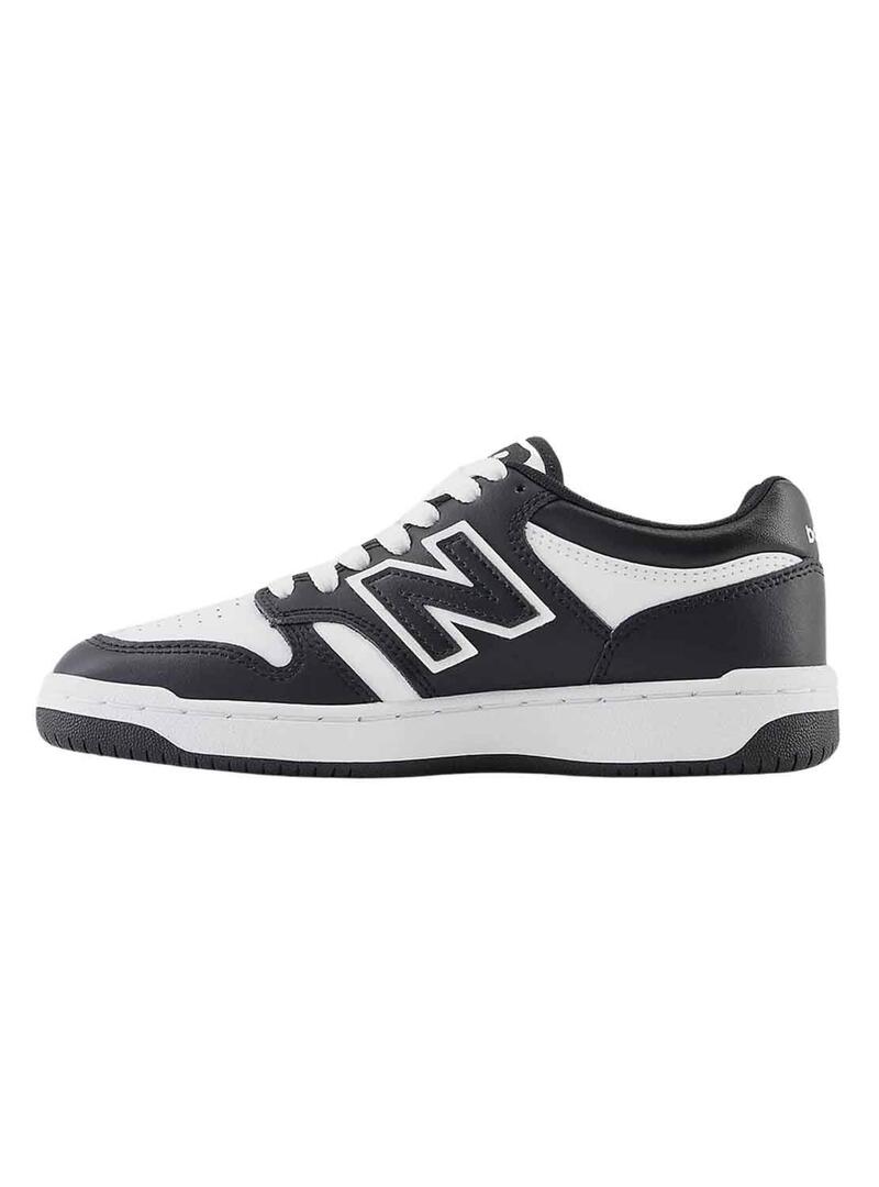 Scarpe New Balance 480 Bianche e Nere per Bambini.