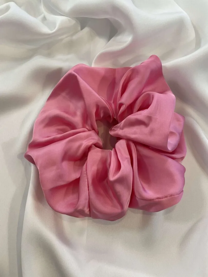 Scrunchie Maxi Raso – Fuxia
