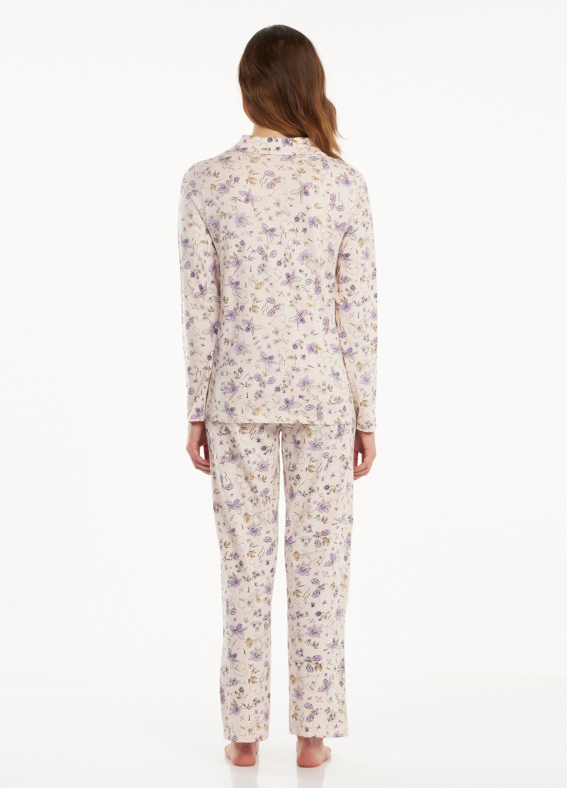 Set pigiama in puro cotone donna
