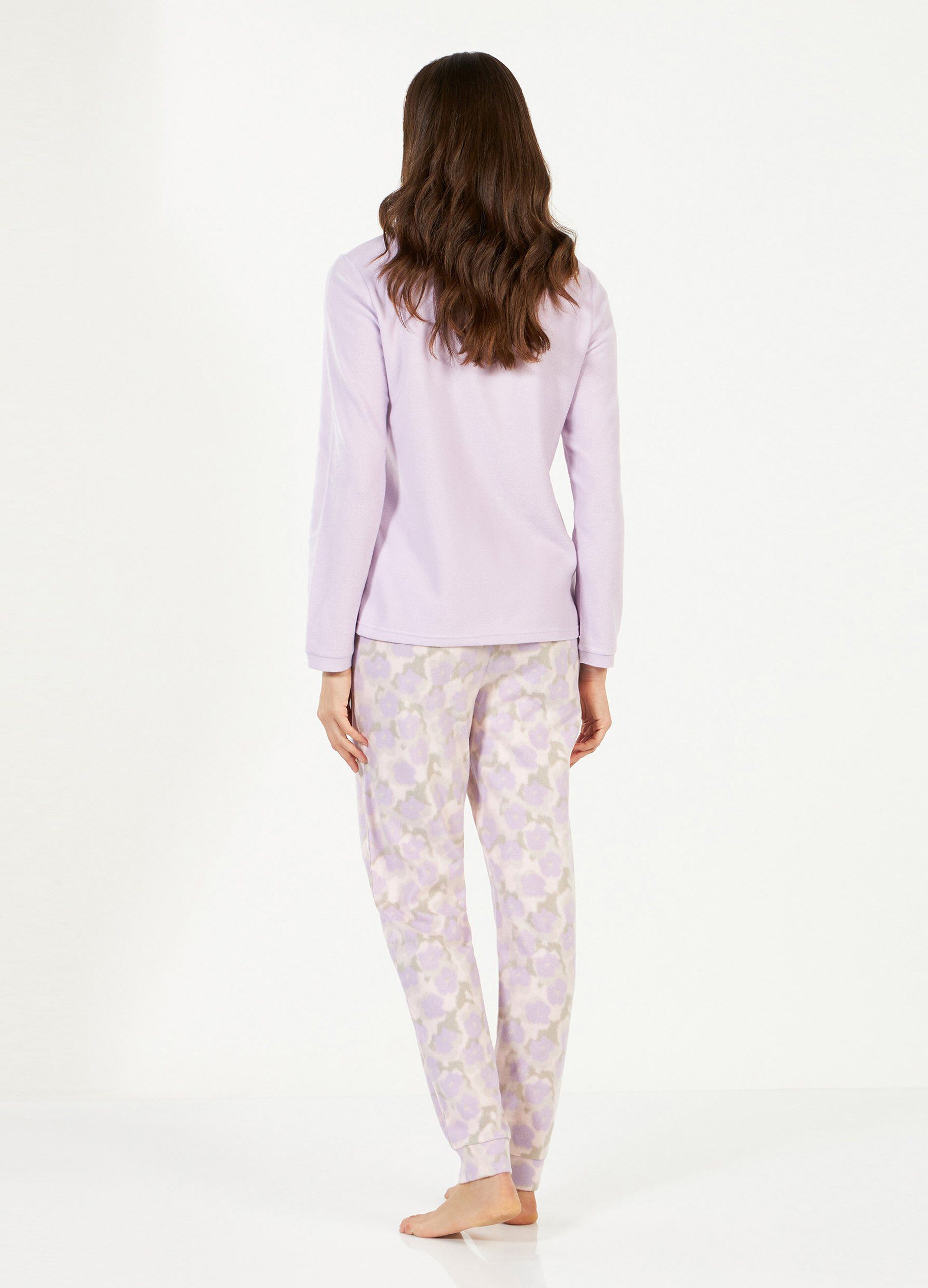 Set pigiama lungo con stampa donna