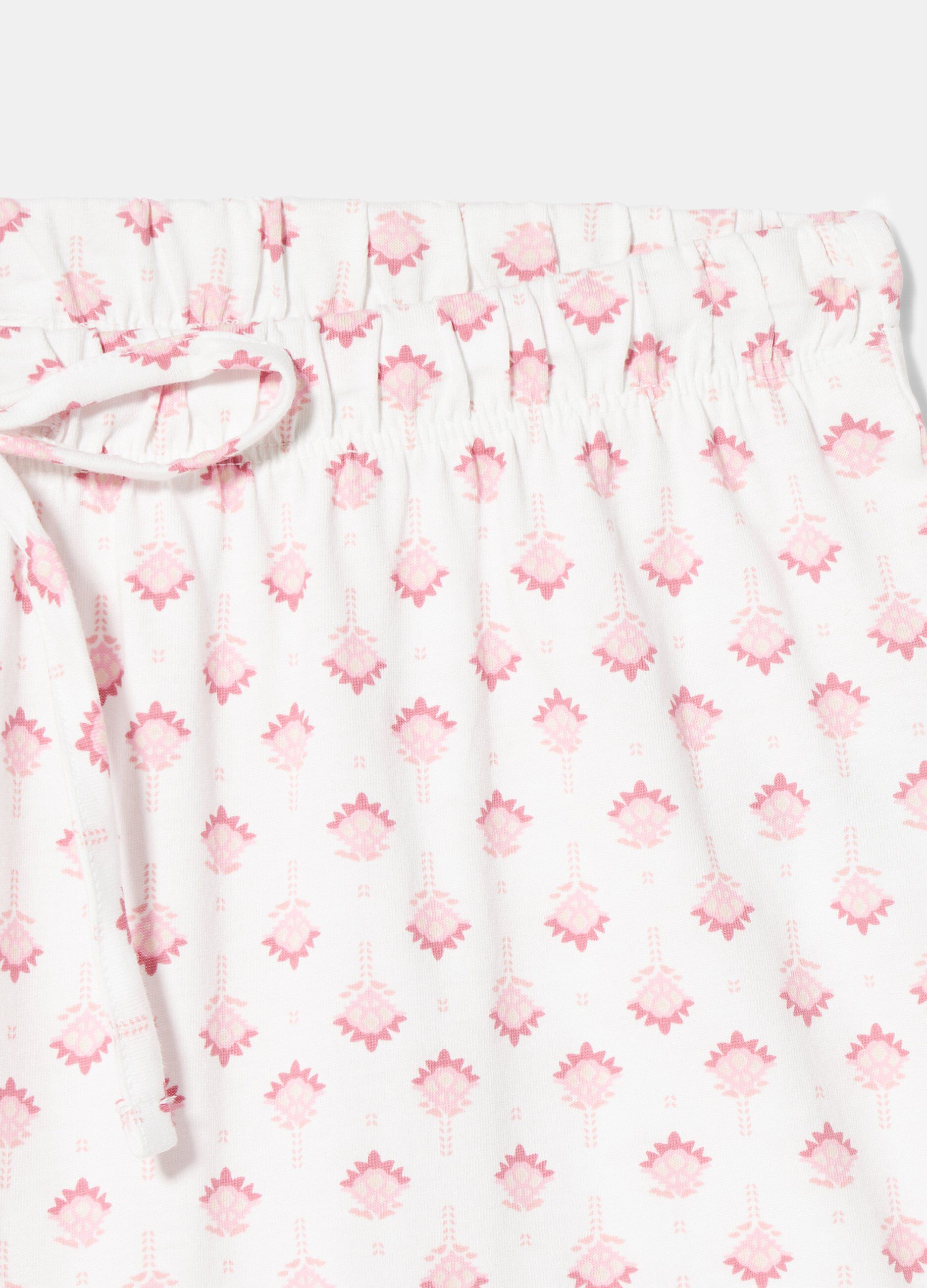Shorts pigiama in puro cotone donna