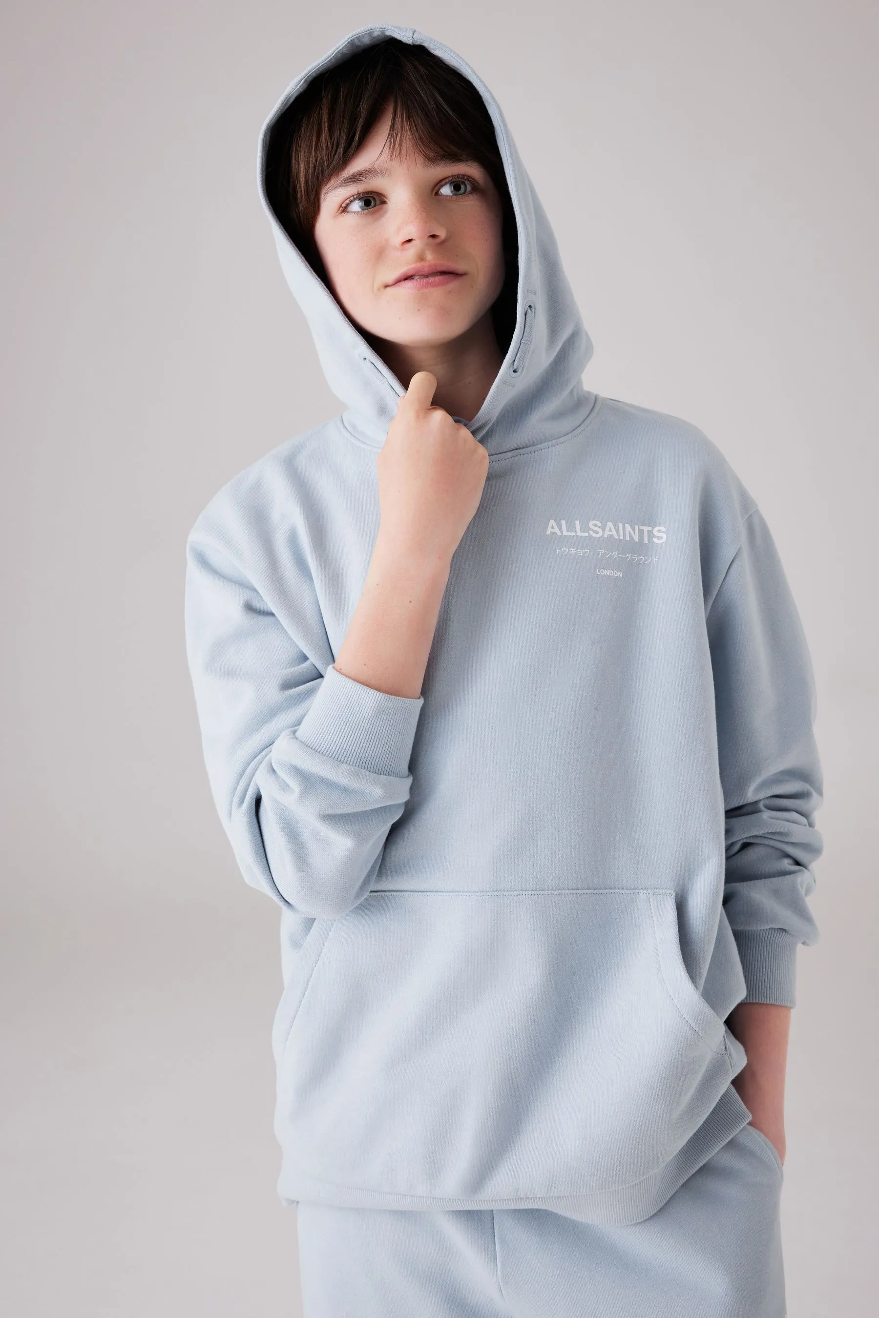 SmallSaints Pullover Oversize Underground 100% Felpa con cappuccio    