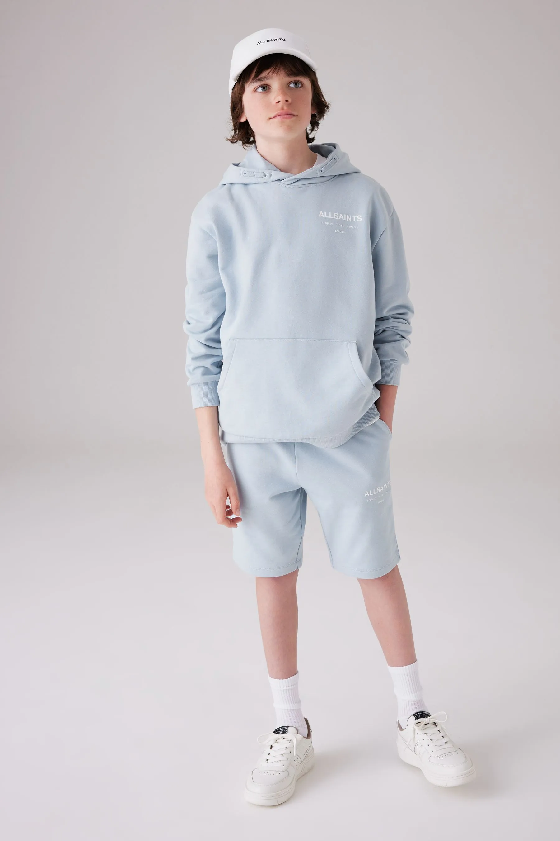 SmallSaints Pullover Oversize Underground 100% Felpa con cappuccio    
