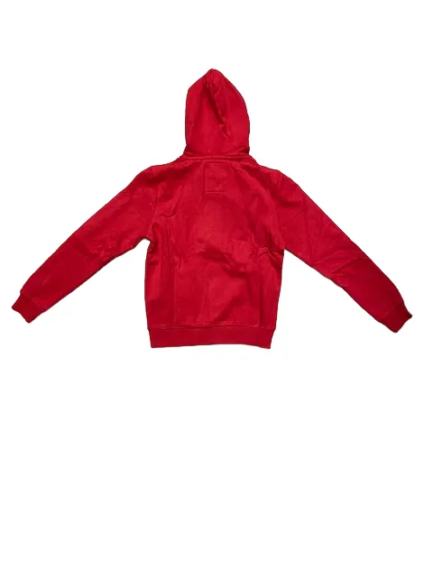 Smithy's men's sweatshirt with full zip and hood SW00MFE202 red