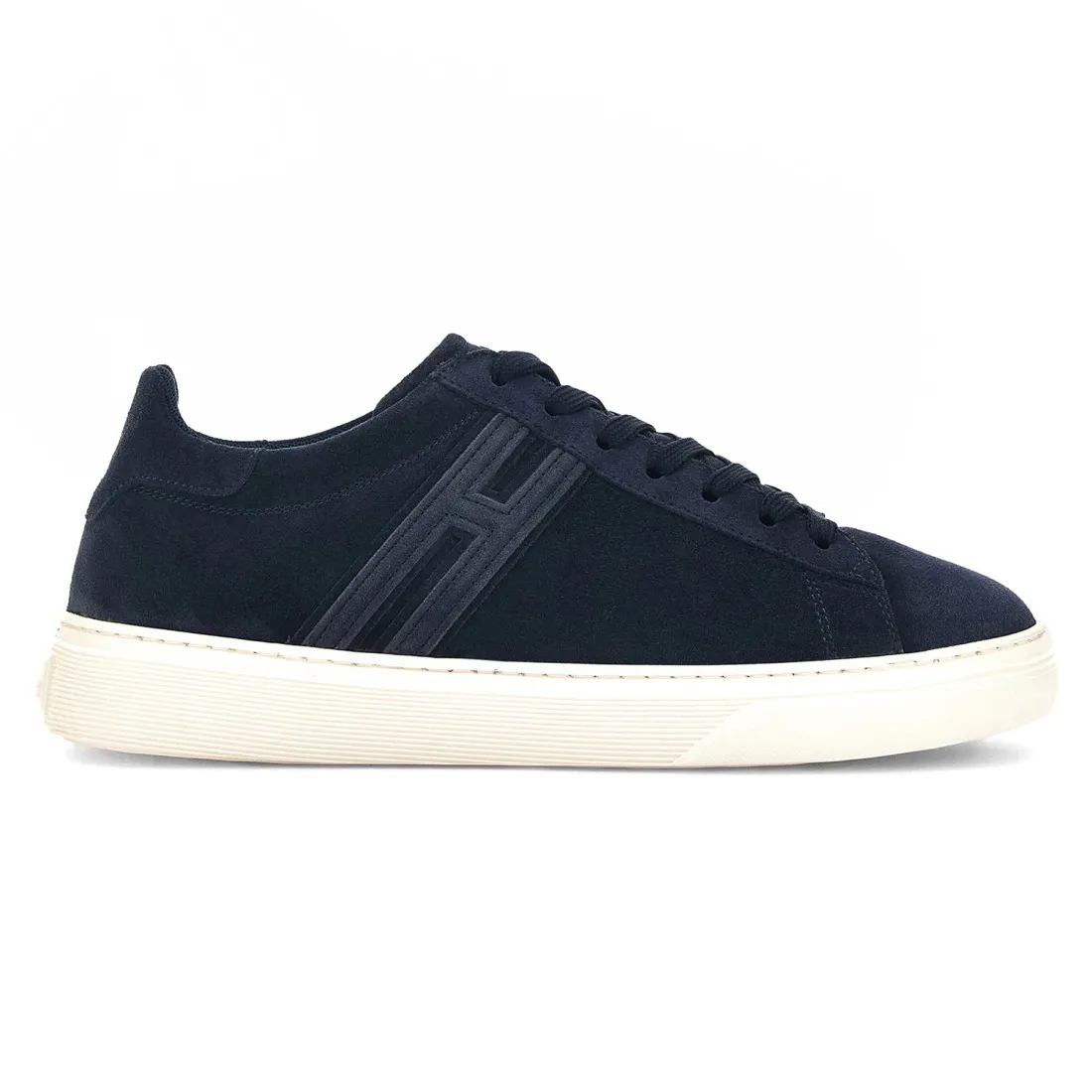 Sneaker da uomo Hogan H365 blu in pelle scamosciata