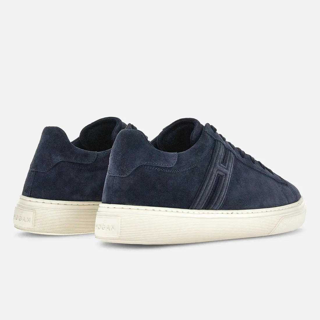 Sneaker da uomo Hogan H365 blu in pelle scamosciata