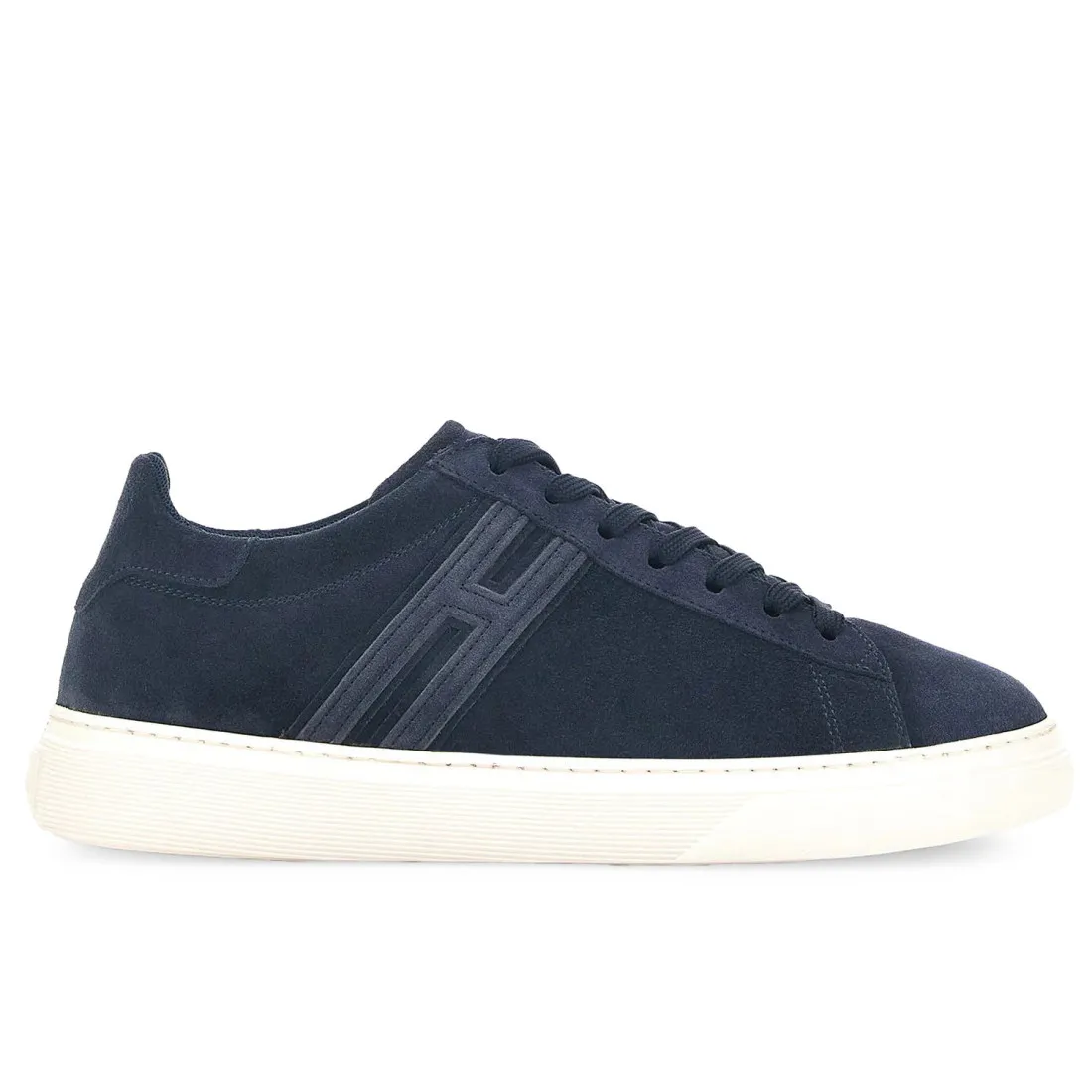 Sneaker da uomo Hogan H365 blu in pelle scamosciata
