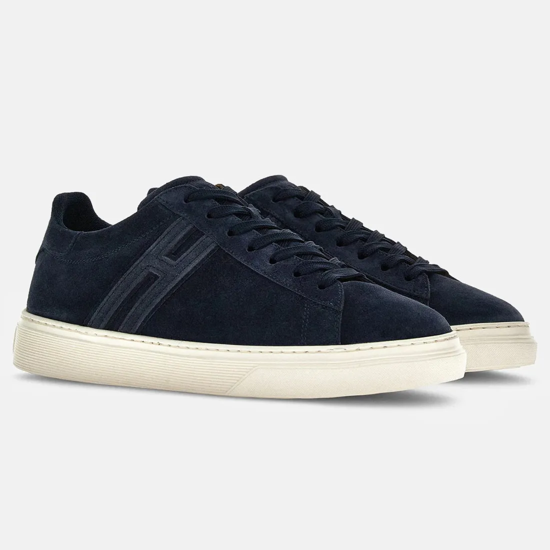 Sneaker da uomo Hogan H365 blu in pelle scamosciata