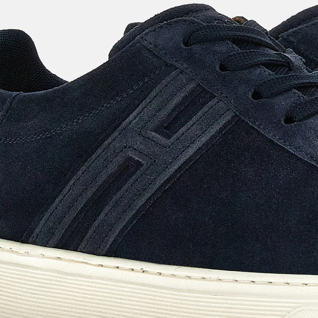 Sneaker da uomo Hogan H365 blu in pelle scamosciata