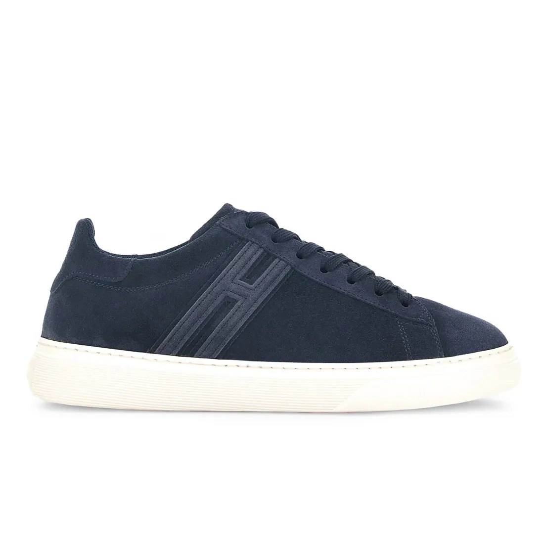 Sneaker da uomo Hogan H365 blu in pelle scamosciata