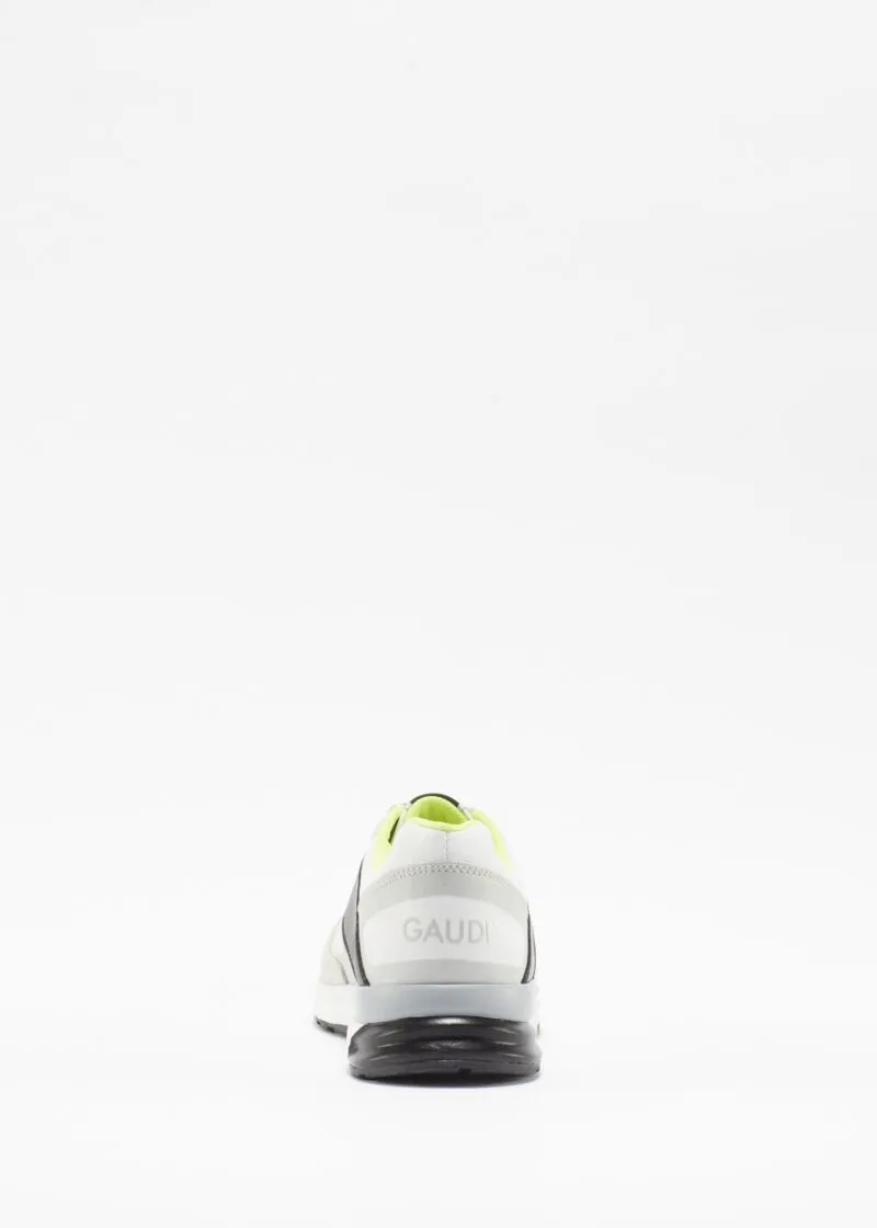 Sneaker in nylon e pelle scamosciata