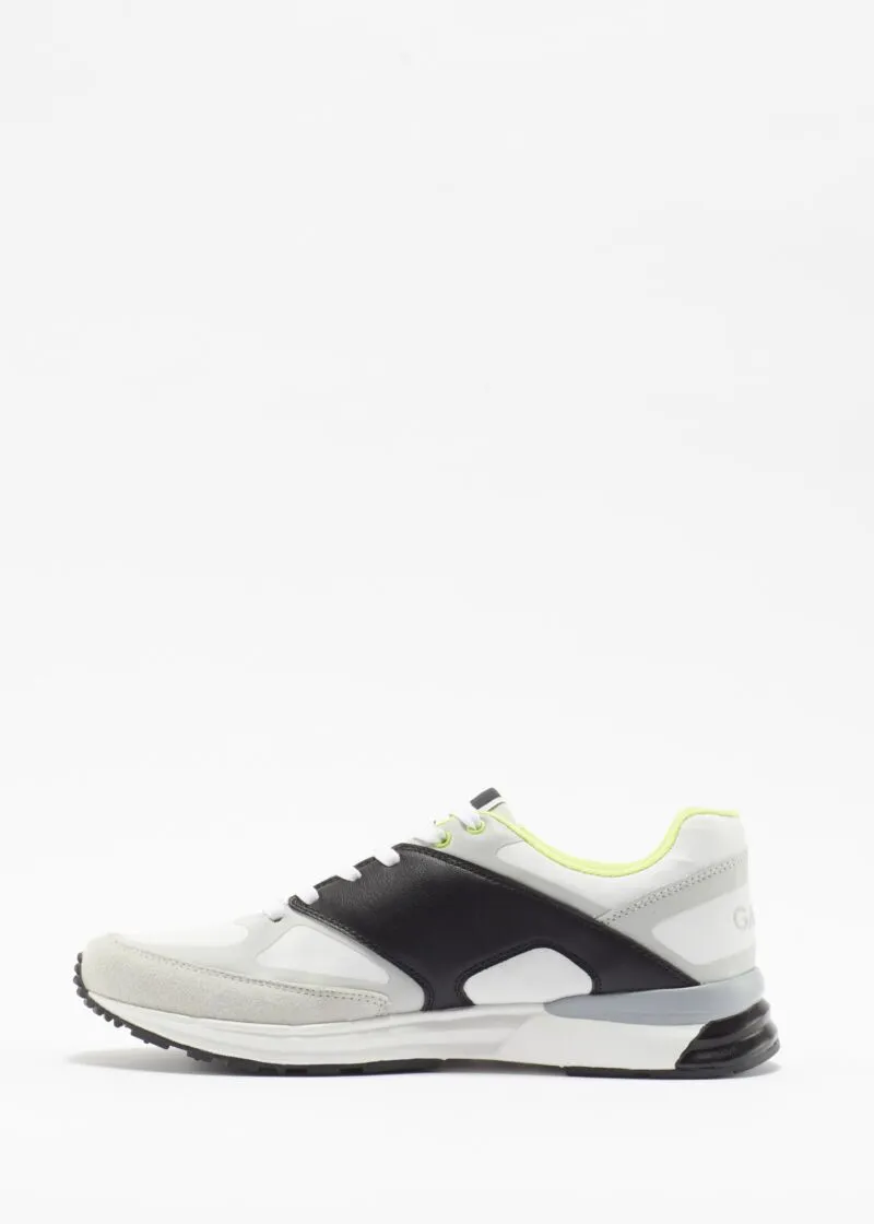 Sneaker in nylon e pelle scamosciata