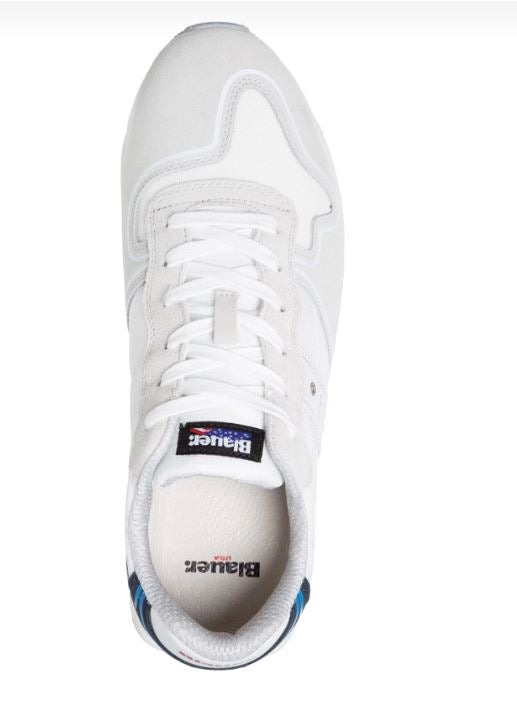 SNEAKERS BIANCA DETTAGLI BLU