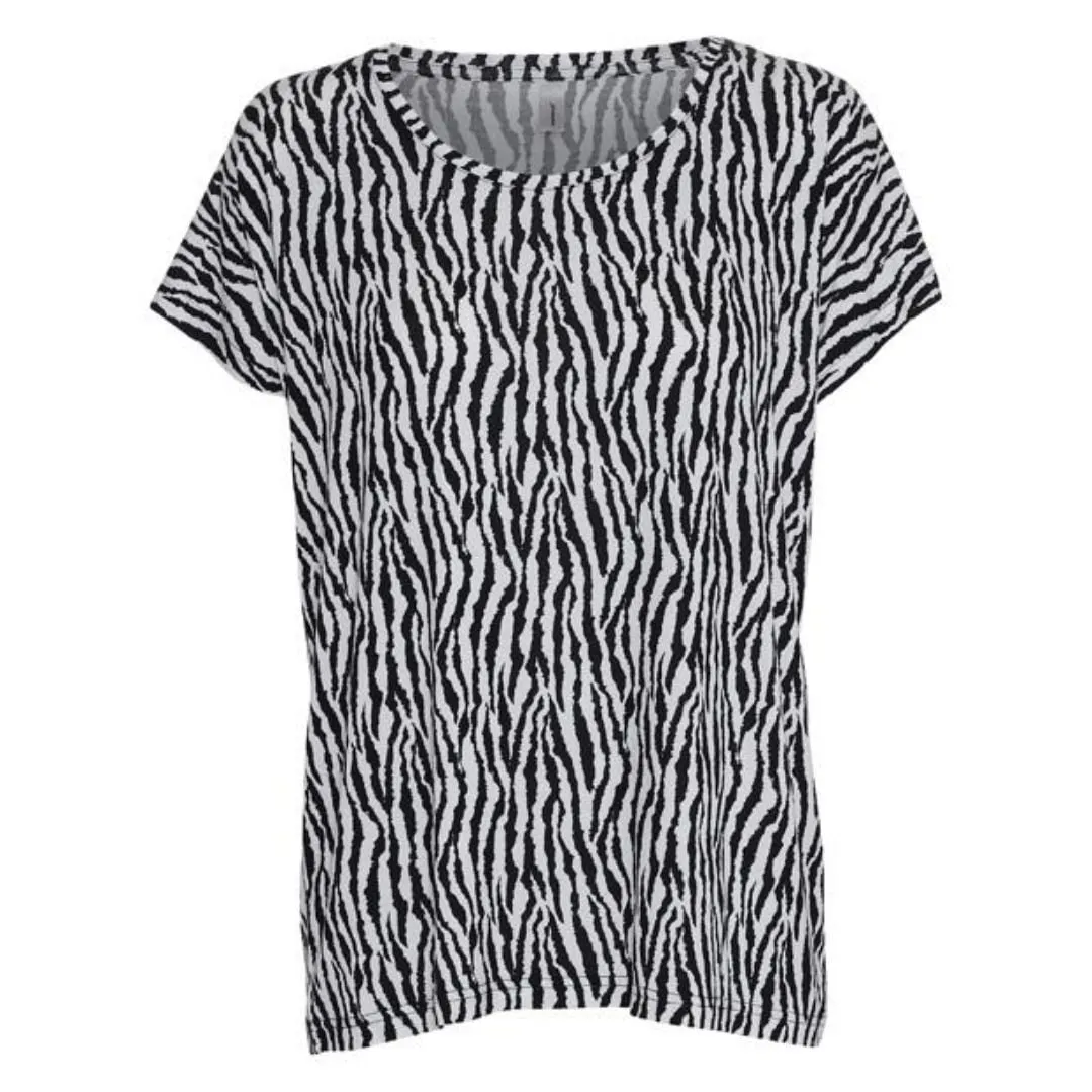 Soyaconcept t-shirt in viscosa bio animalier