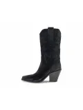 Stivale Poesie Veneziane STRATEGIA WASH CON RICAMO in camoscio nero