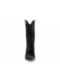 Stivale Poesie Veneziane STRATEGIA WASH CON RICAMO in camoscio nero
