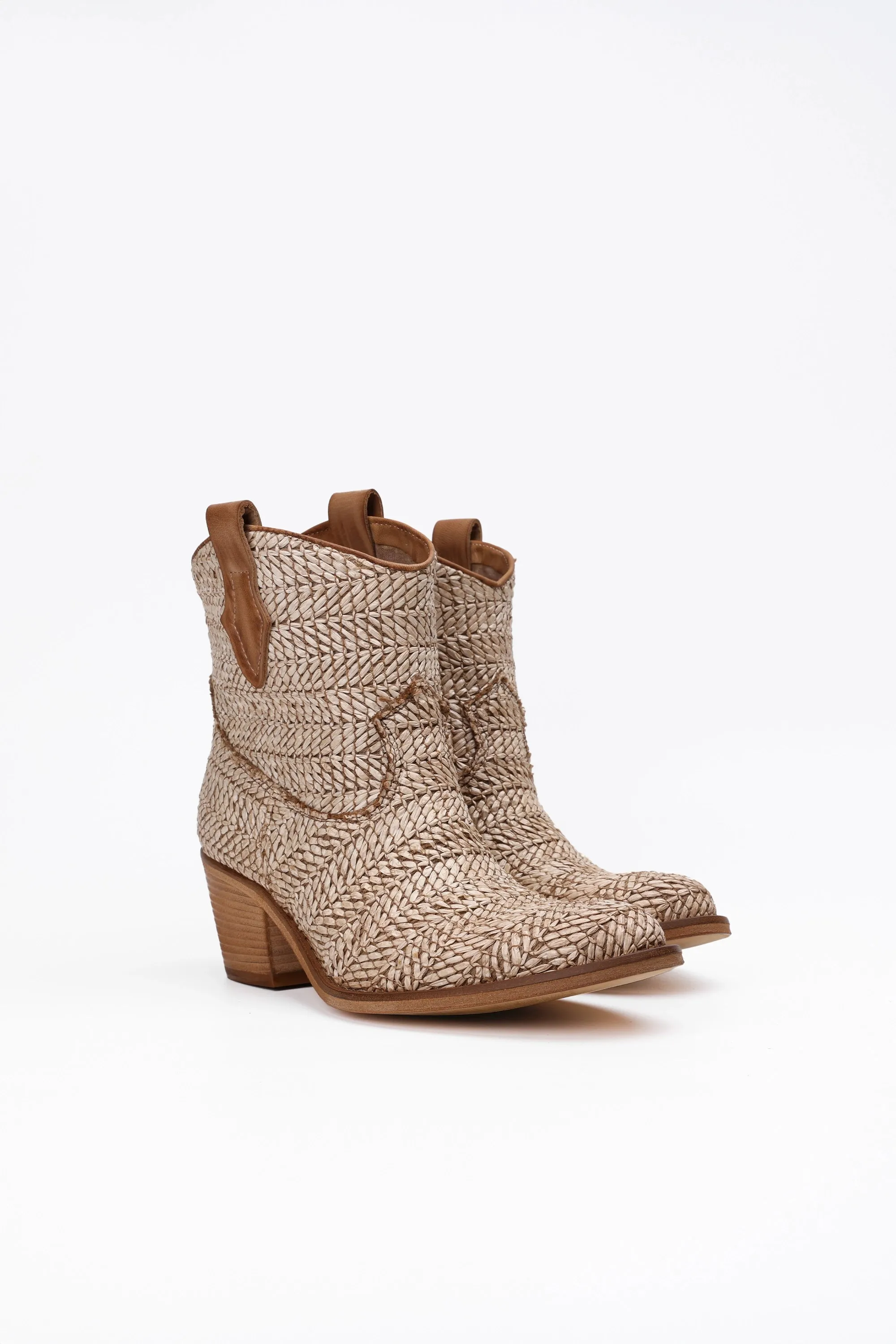 Stivaletti Ida in Raffia