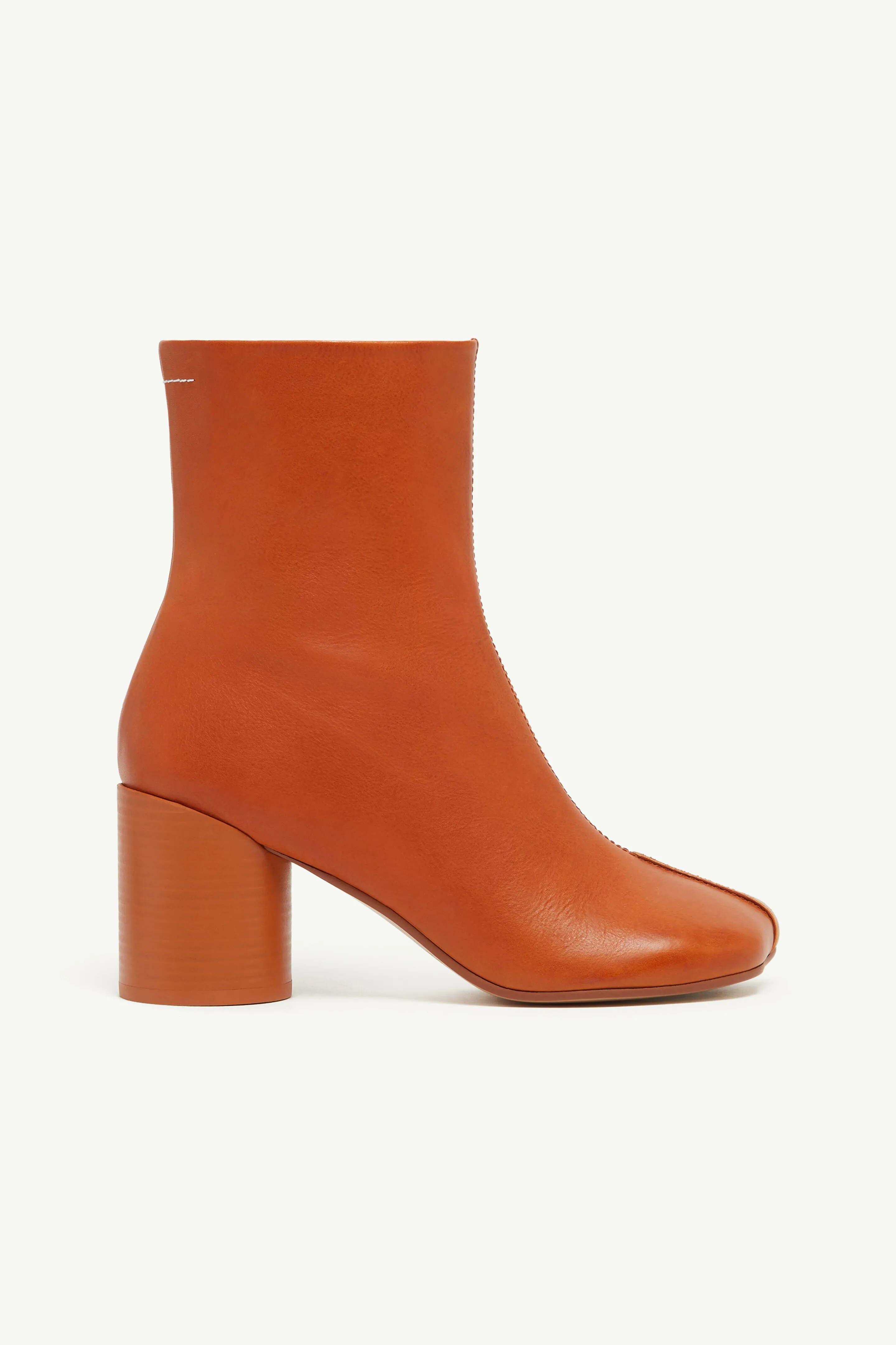 Stivaletti in pelle stitch-out