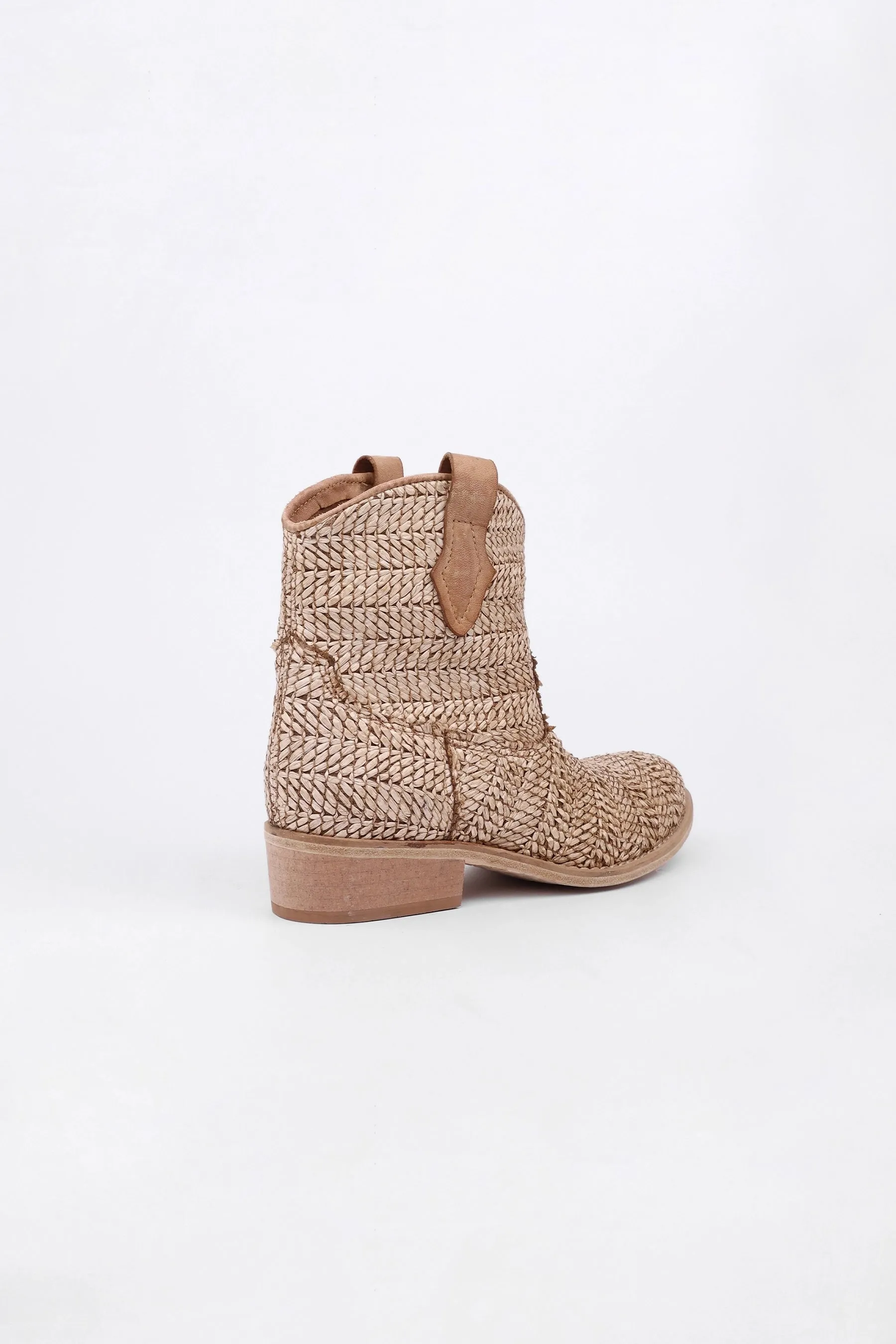 Stivaletti Melanie in Raffia