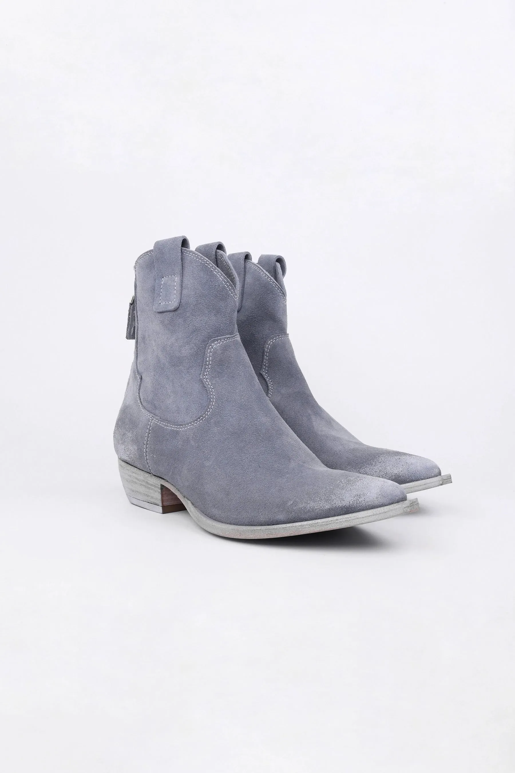 Stivaletti Texani Adele in Camoscio Denim