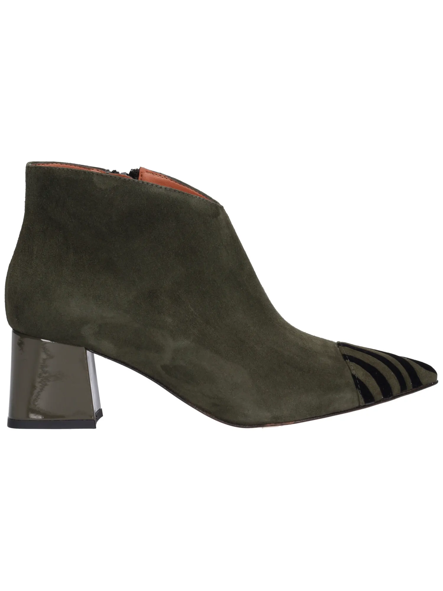 Stivaletto tacco largo Linea Uno da donna verde
