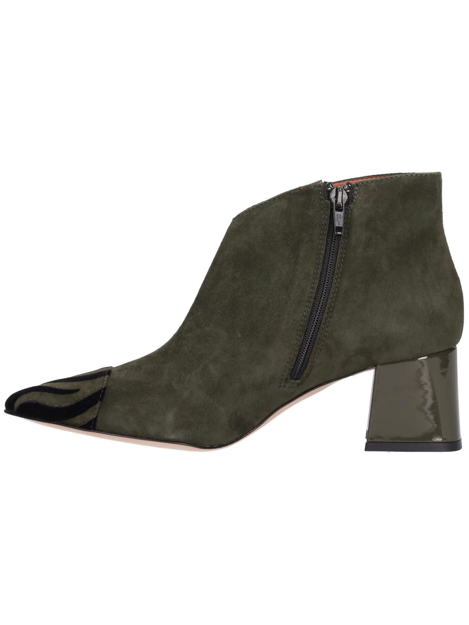 Stivaletto tacco largo Linea Uno da donna verde