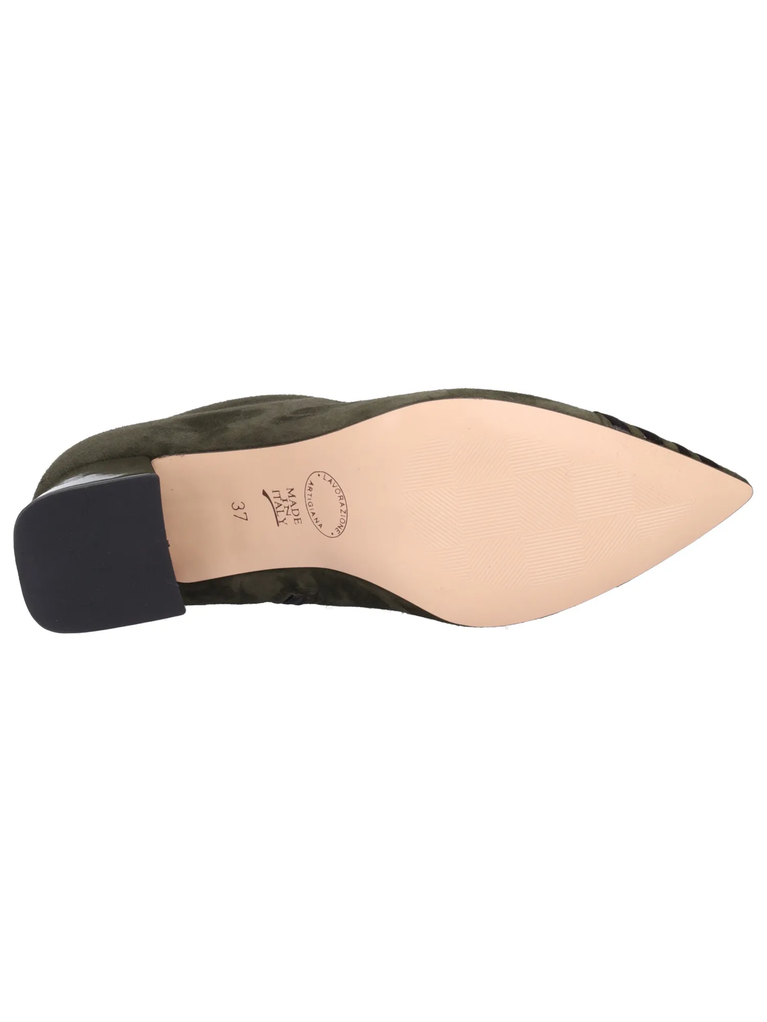 Stivaletto tacco largo Linea Uno da donna verde