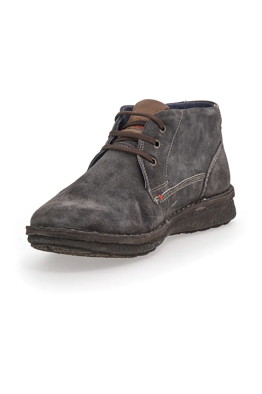 Stringata Pittarello Eco 8641 in pelle scamosciata Grigia