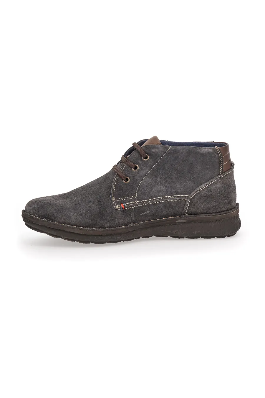 Stringata Pittarello Eco 8641 in pelle scamosciata Grigia