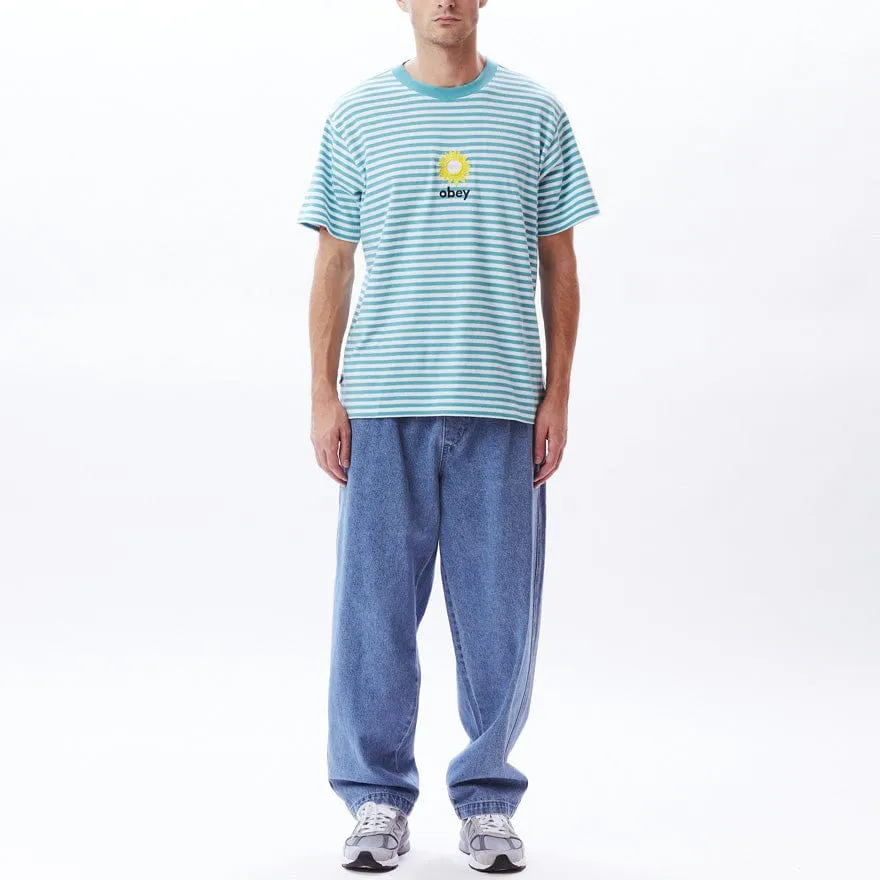 SUN STRIPE TEE SS - TURQUOISE TONIC MULTI