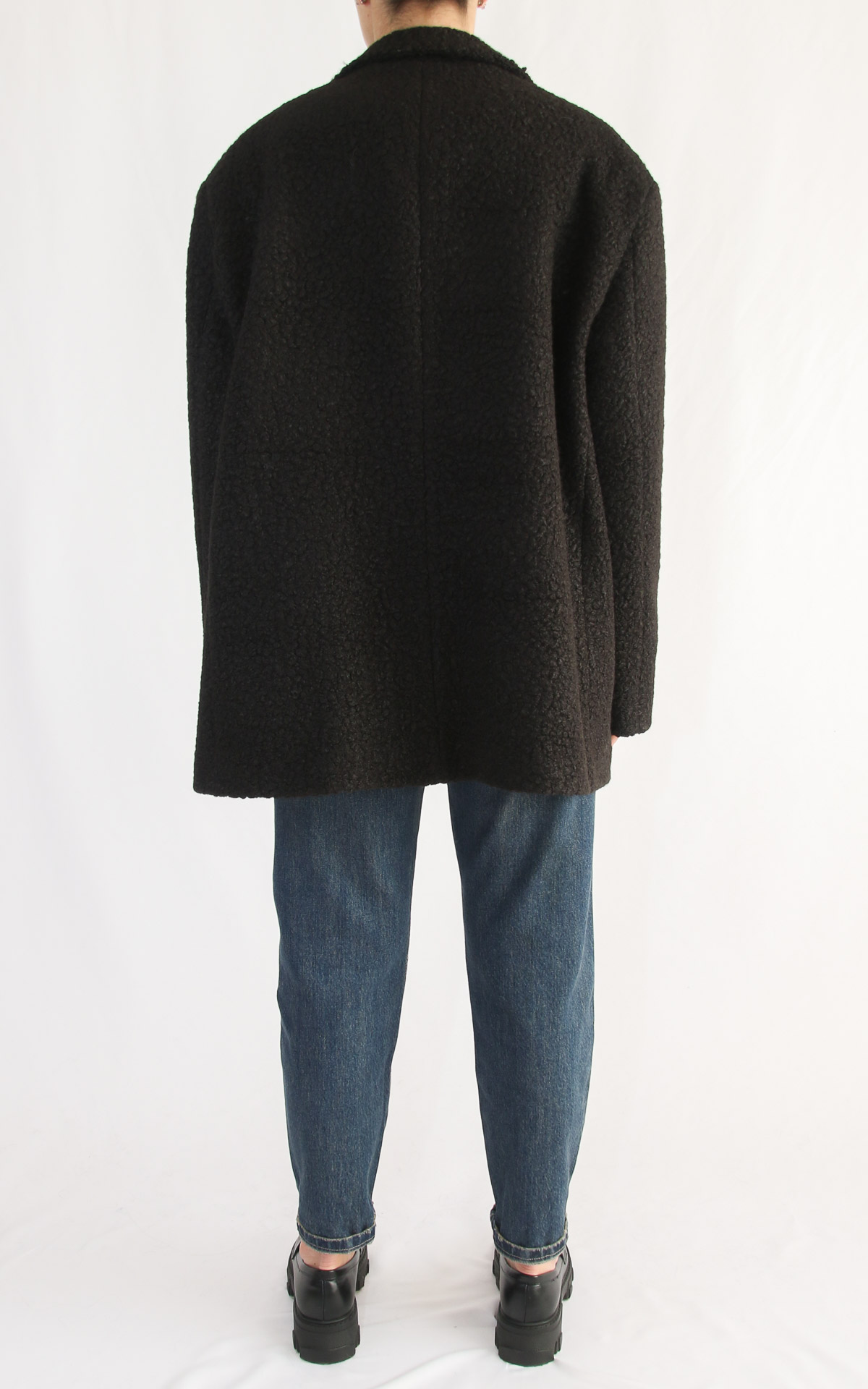 Susymix – Giacca boucle’ oversize – nero
