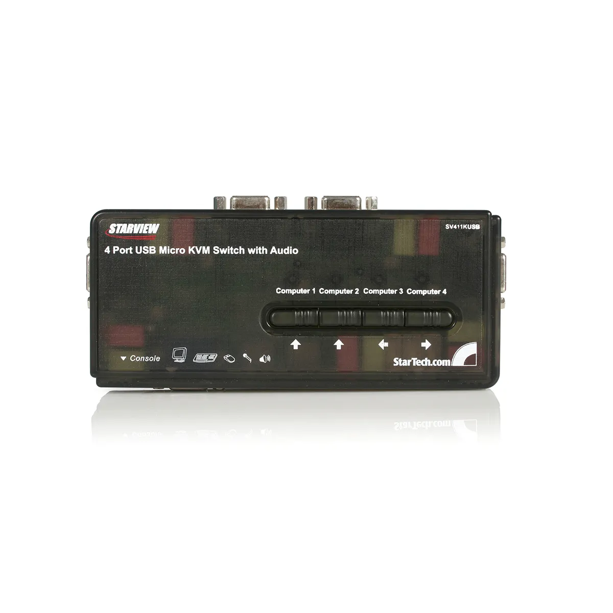 Switch KVM 3,5 mm stereo StarTech.com SV411KUSB porte = 4 USB 1 1 VGA