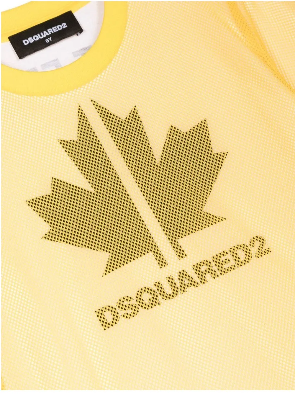 T-SHIRT CON RETE A CONTRASTO