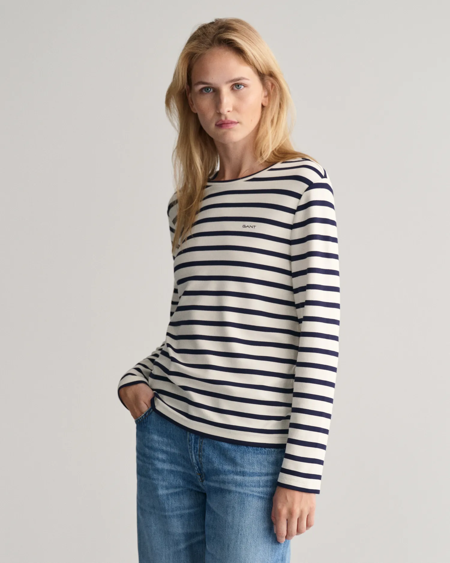 T-shirt maniche lunghe a righe
