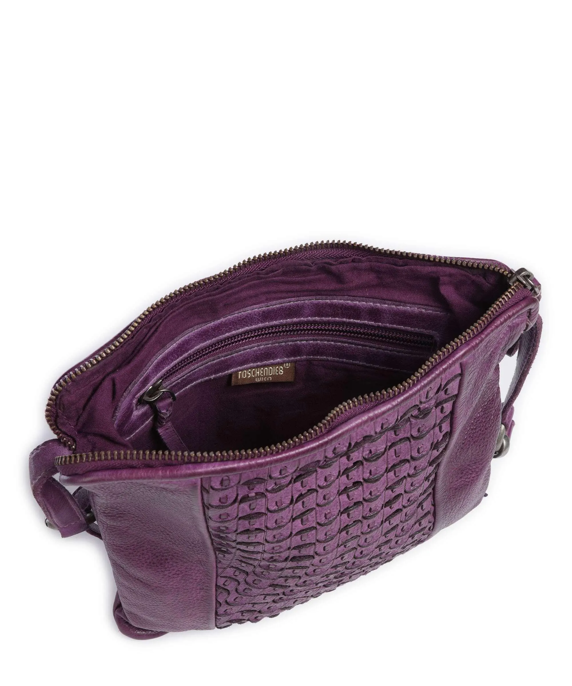  Taschendieb Wien Am Bauernmarkt 5 Borsa a tracolla pelle di vacchetta grana mora  