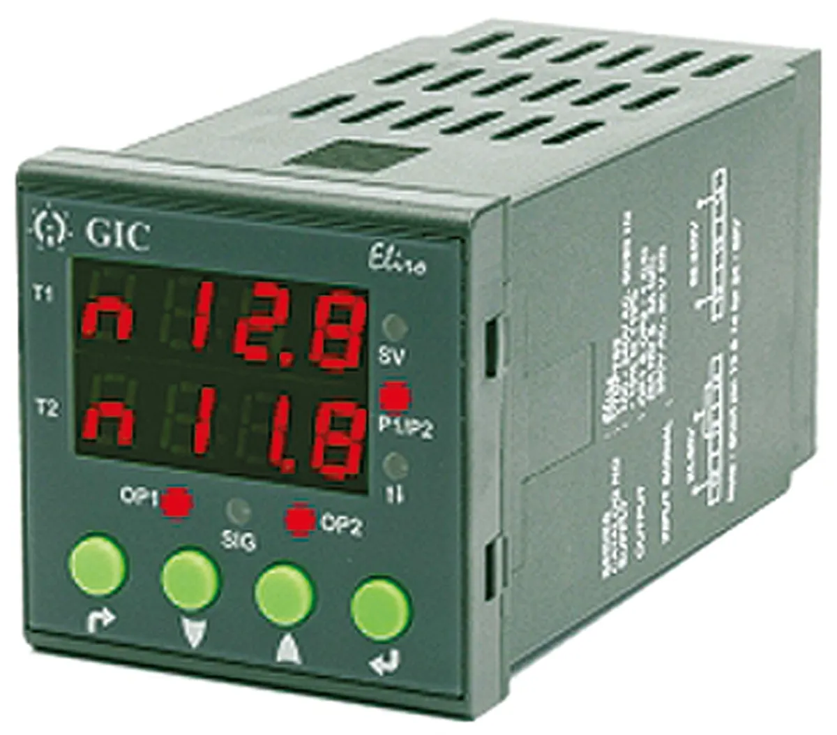 Timer Relay GIC, intervallo 0.1 s → 999Giorni, 2 poli, DPDT, A pannello