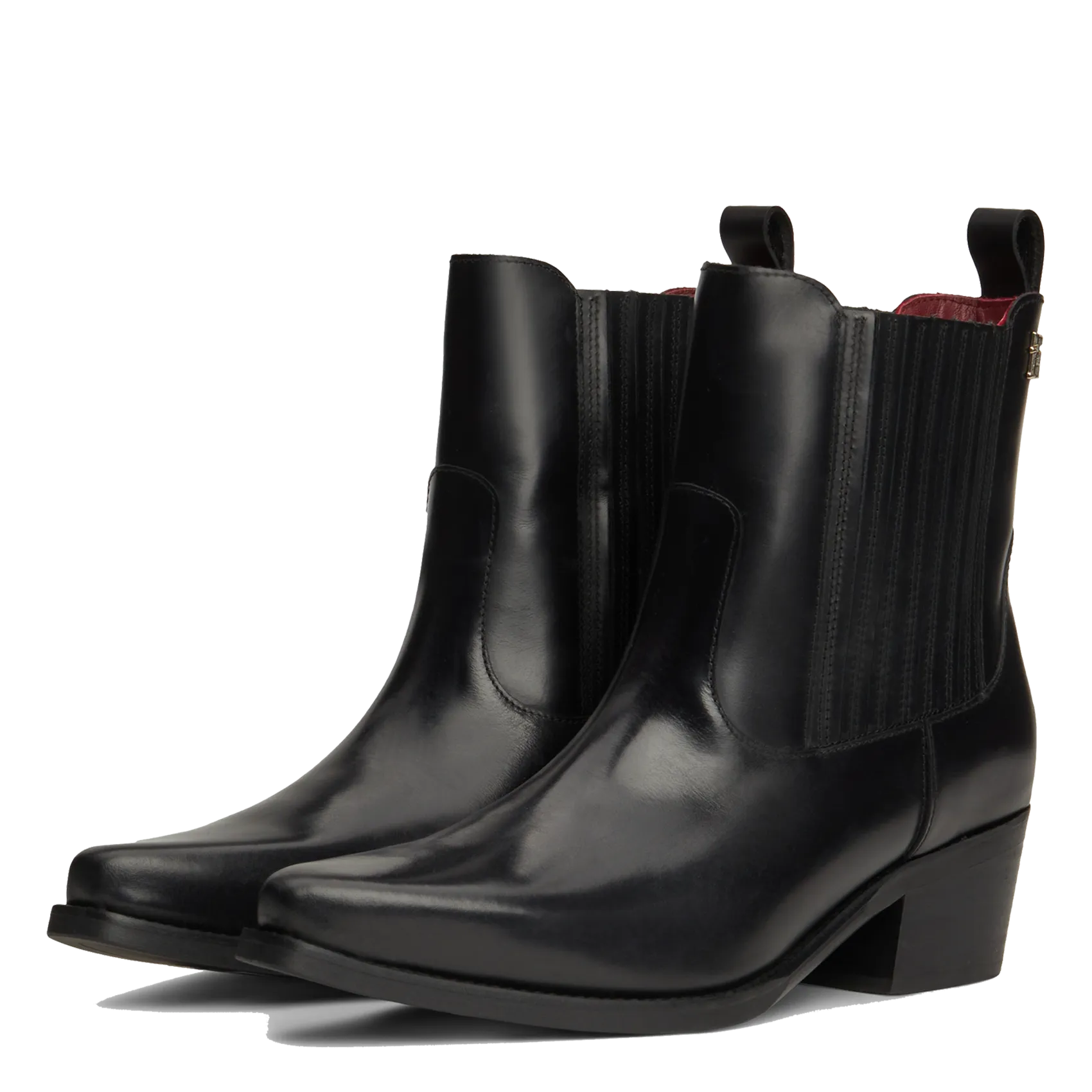  TOMMY HILFIGER   Stivaletti in pelle | Nero