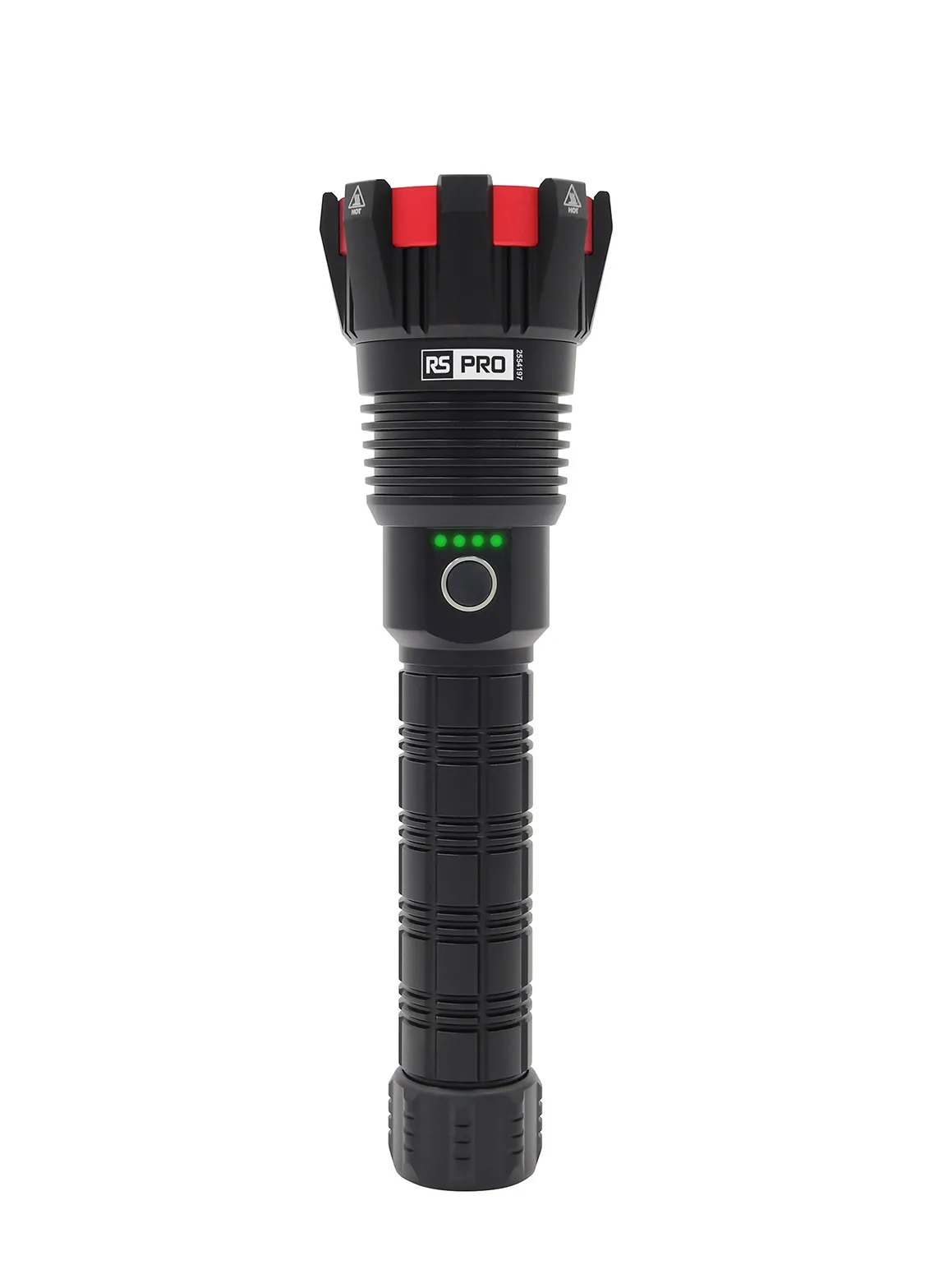 Torcia a LED LED RS PRO Ricaricabile, 15000 lm, portata 222 m