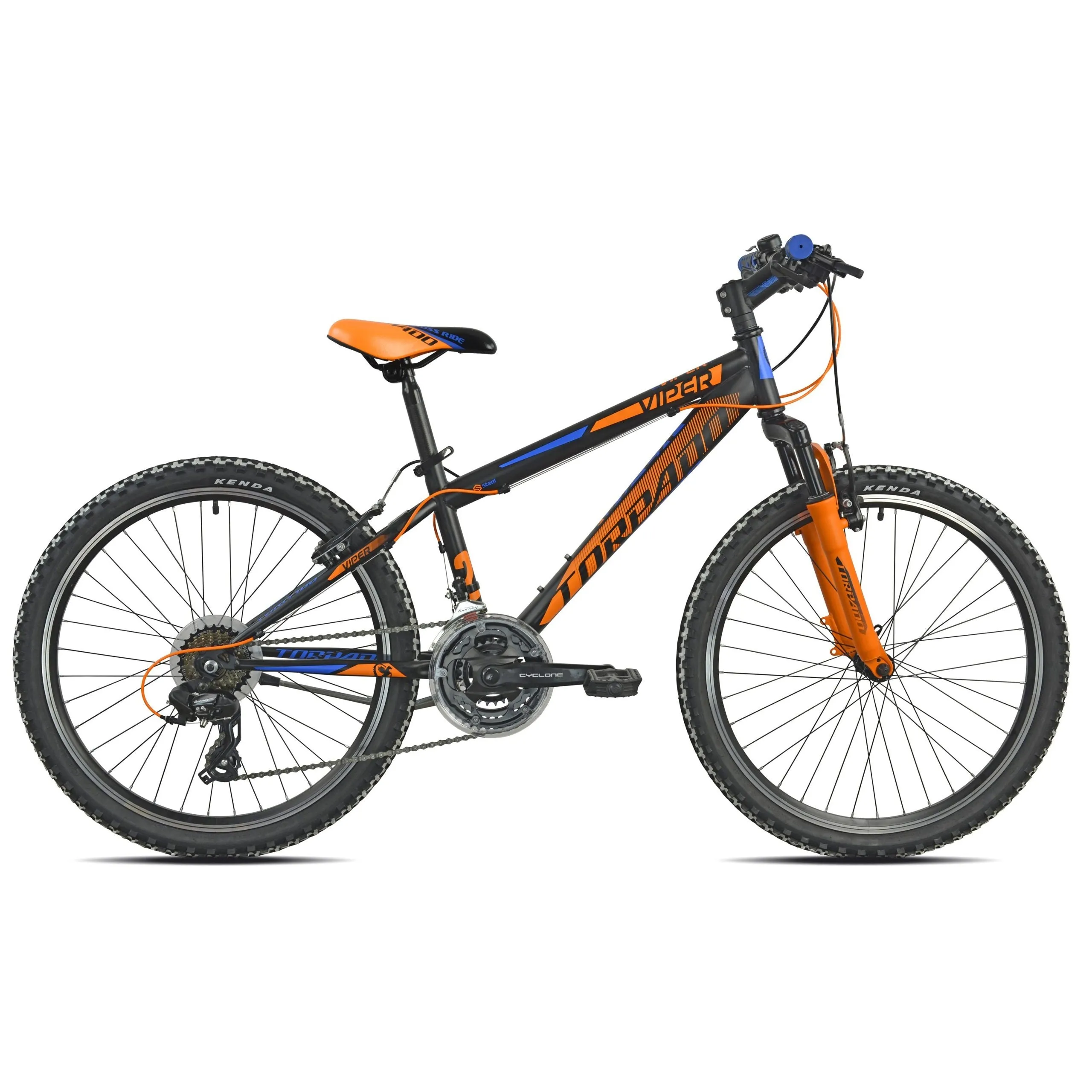 Torpado Viper T610 24 Bicicletta MTB Nero Arancio Blue
