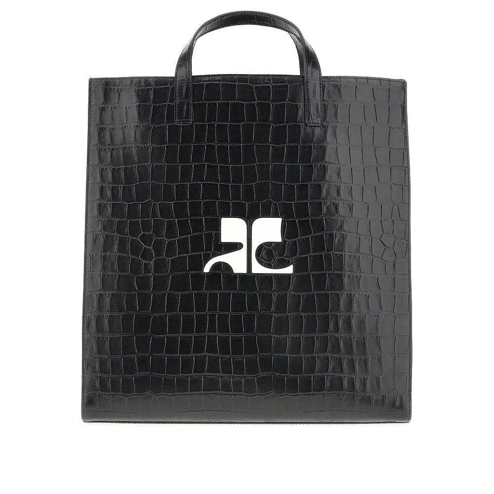 Tote bag Heritage in pelle stampa cocco