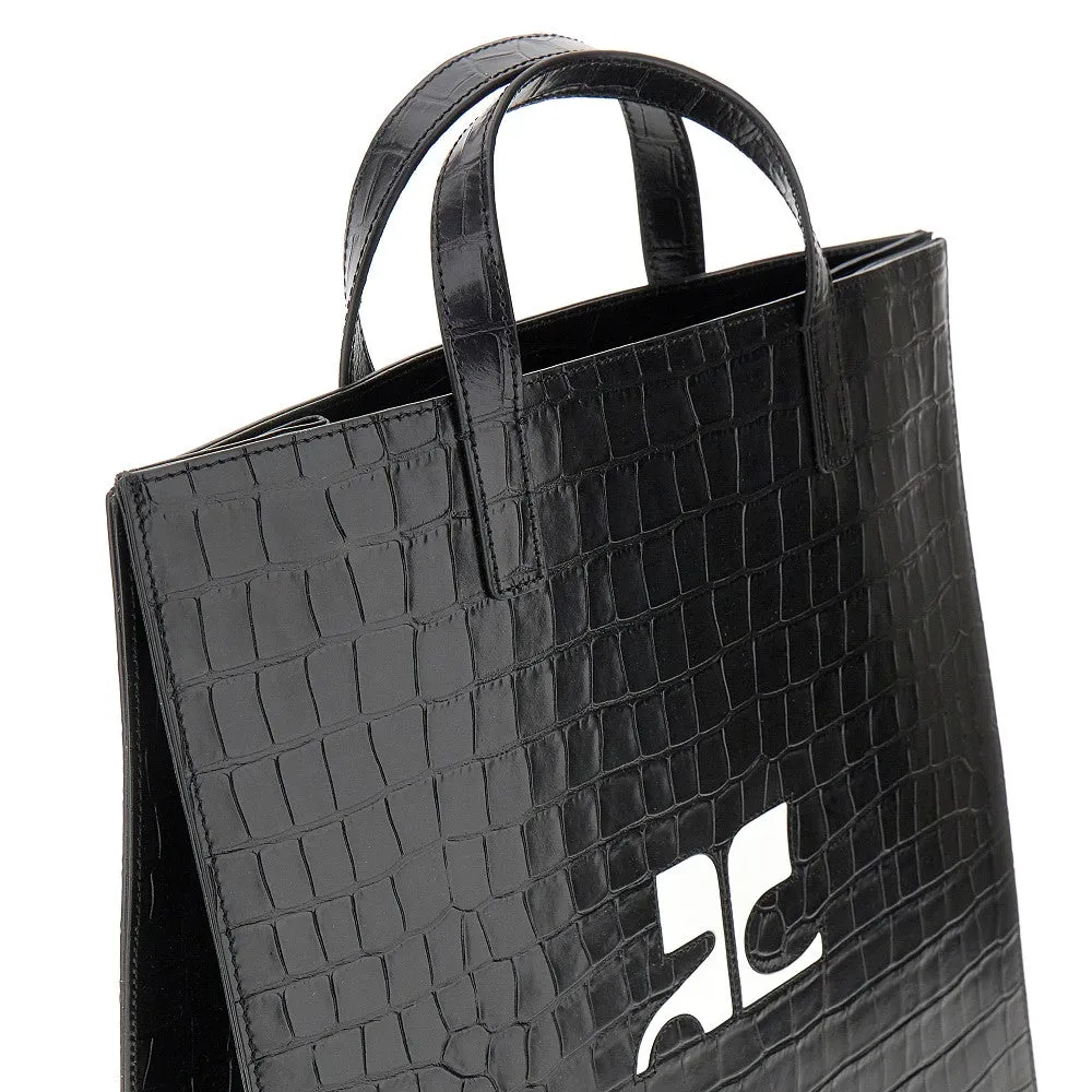 Tote bag Heritage in pelle stampa cocco