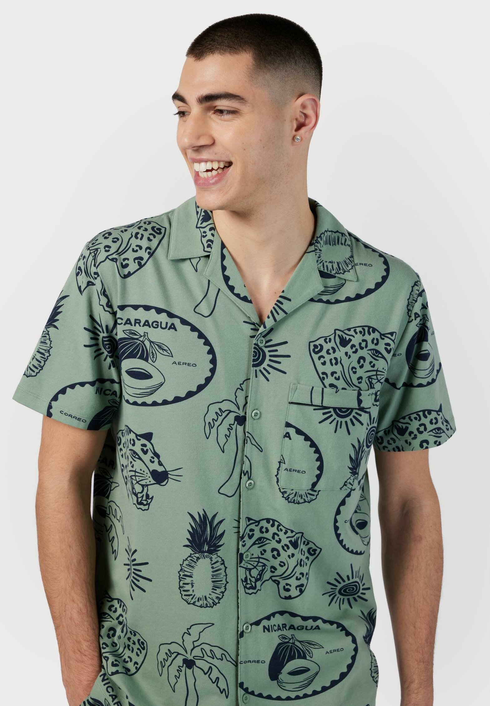 TROPICAL HOLIDAY PRINT SET - SAGE - Pigiama