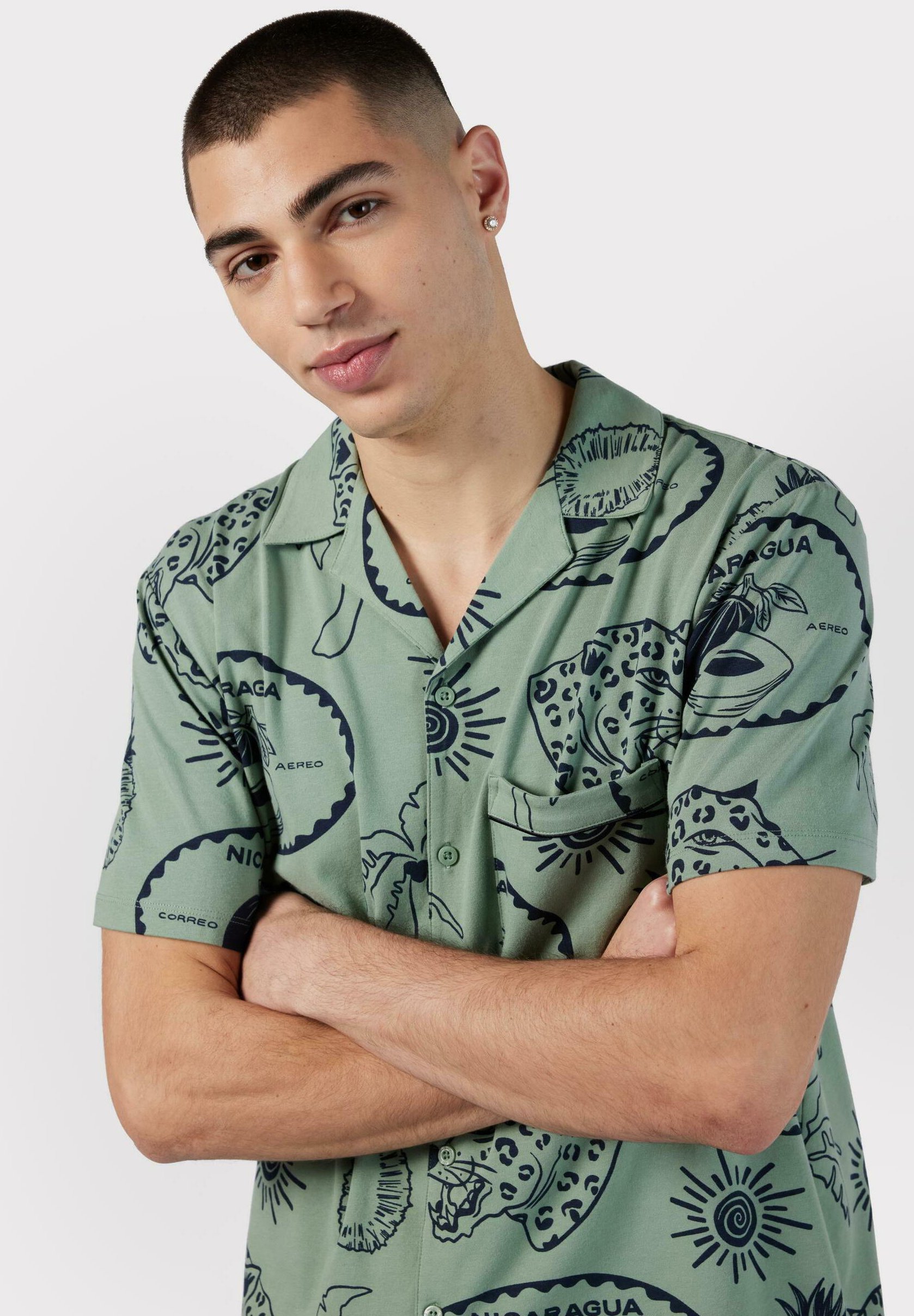 TROPICAL HOLIDAY PRINT SET - SAGE - Pigiama