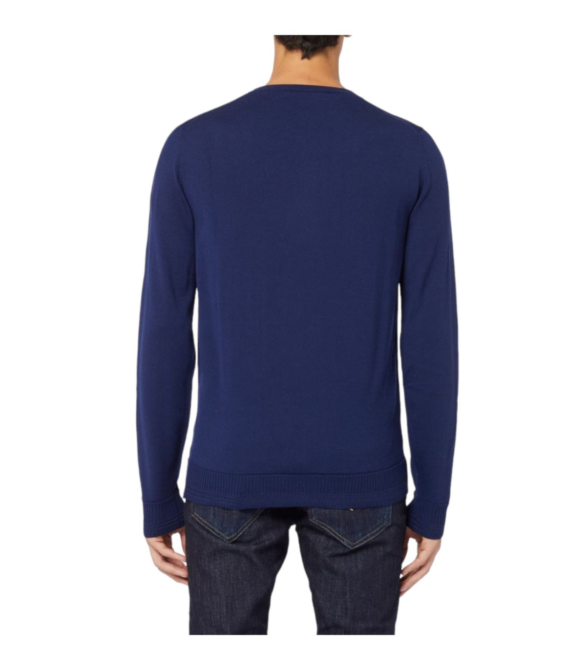 Trussardi Uomo Maglione A Girocollo Lana Merinos