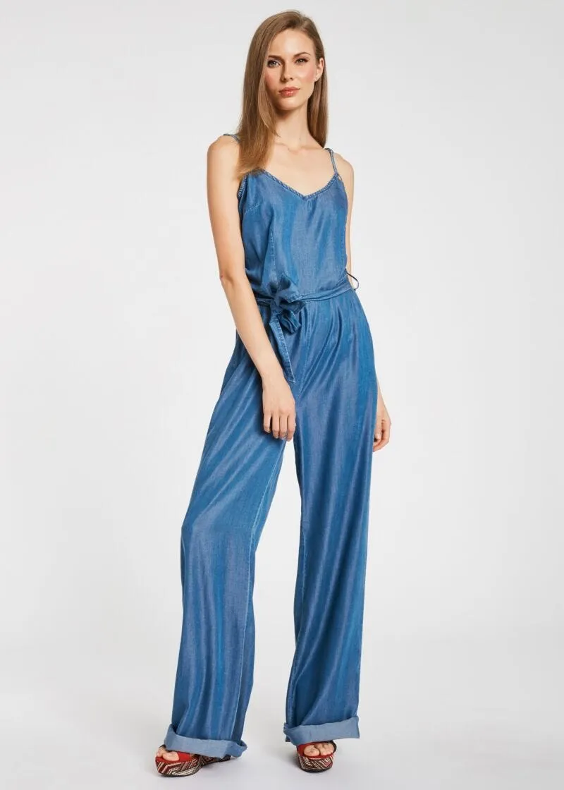 Tuta in denim lyocell