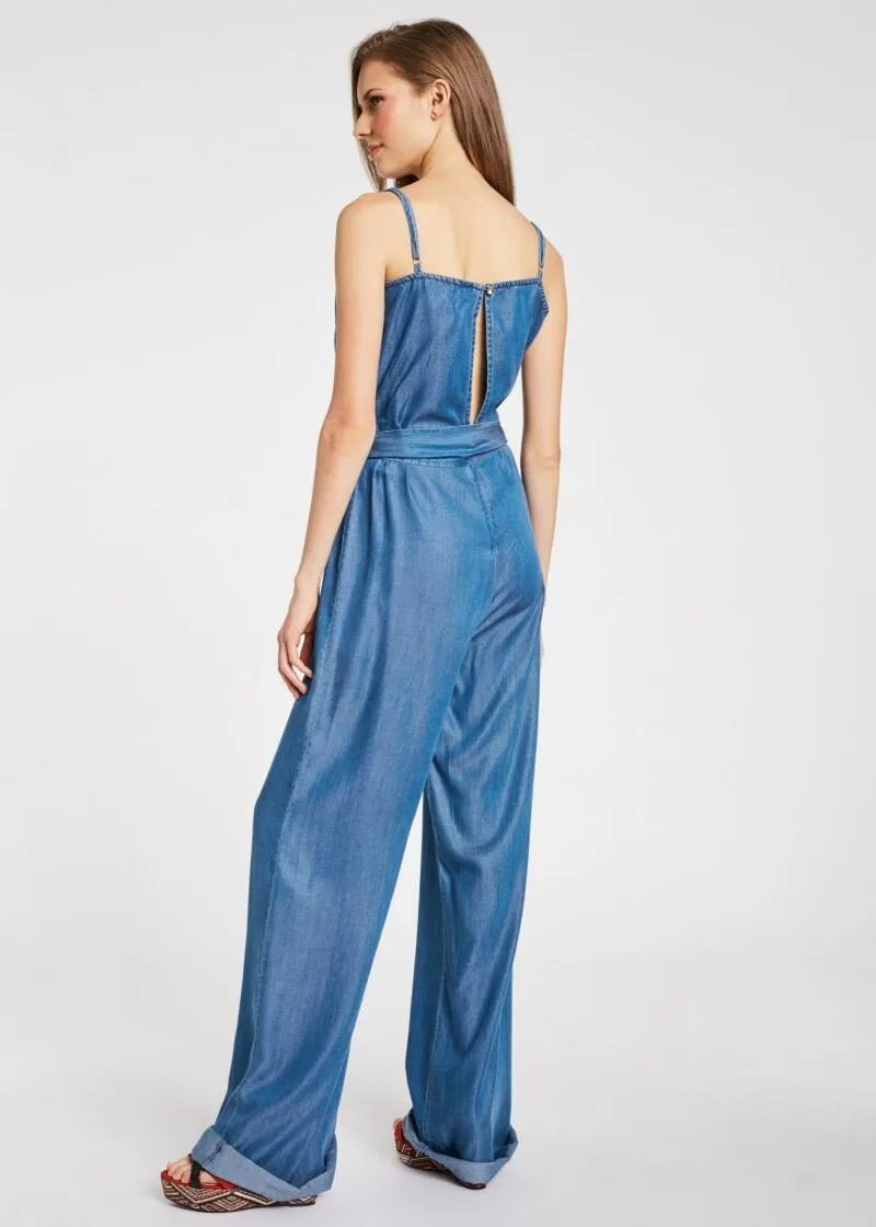 Tuta in denim lyocell